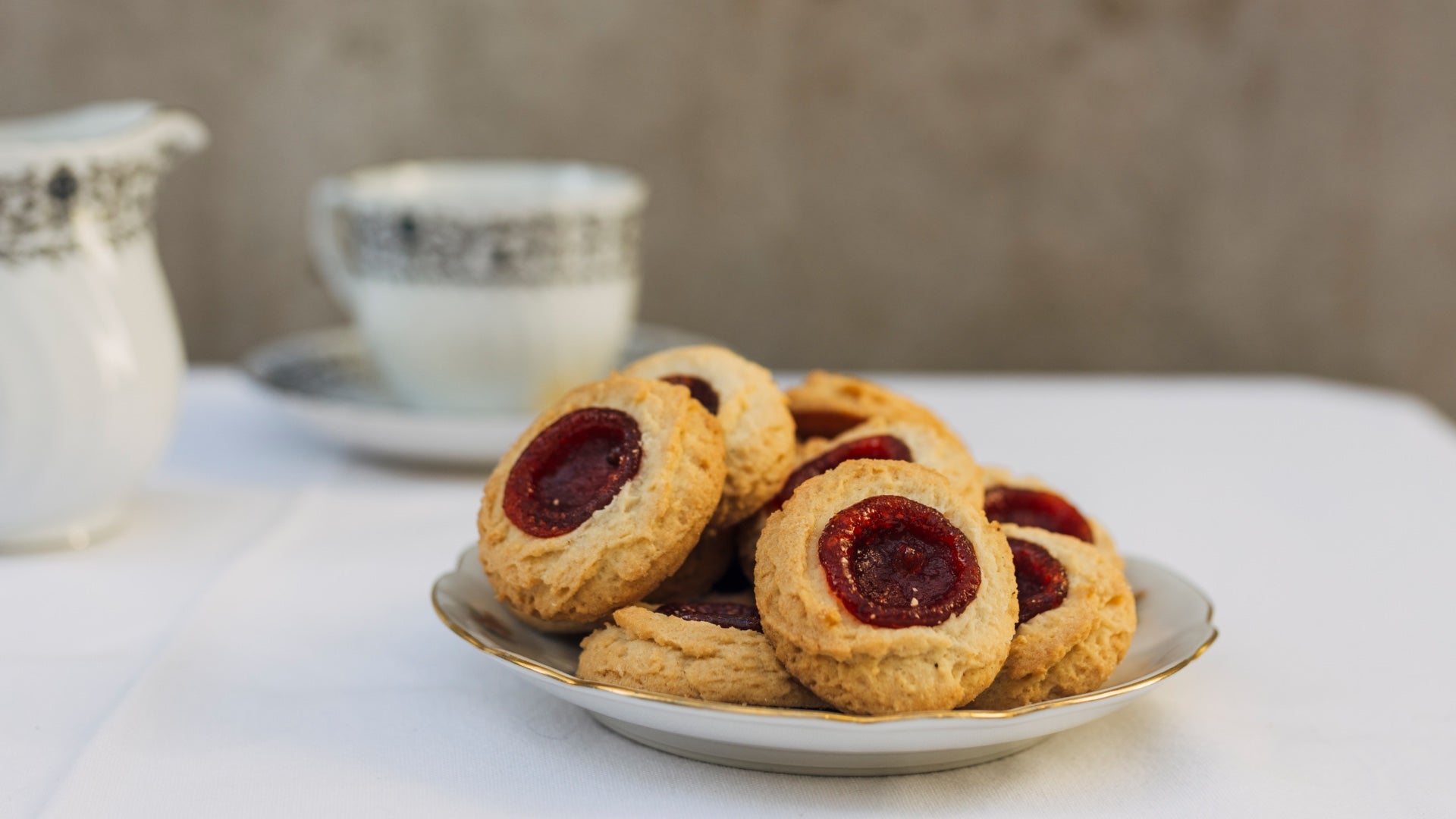 Jam thumbprint cookies