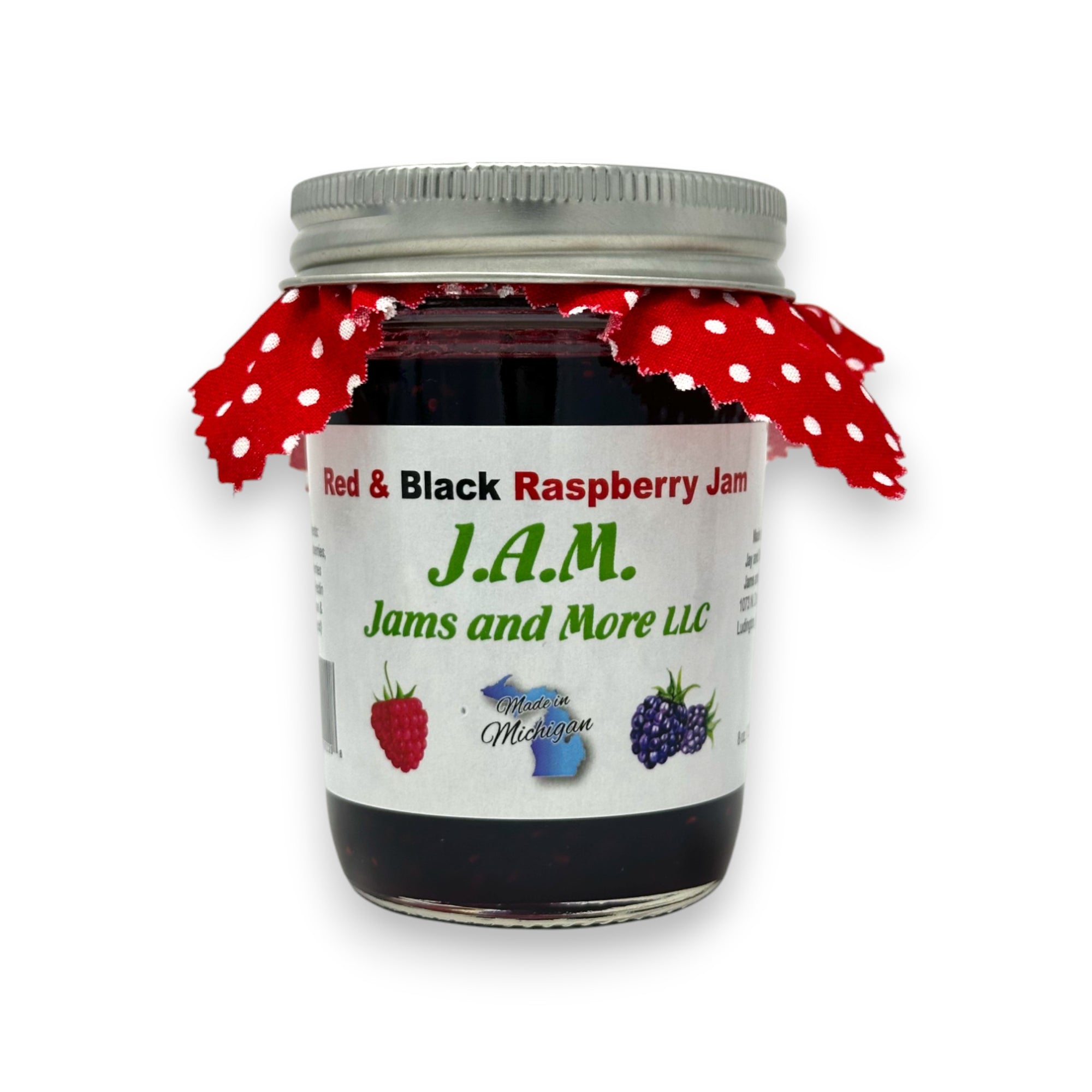 Black and Red Raspberry Jam.