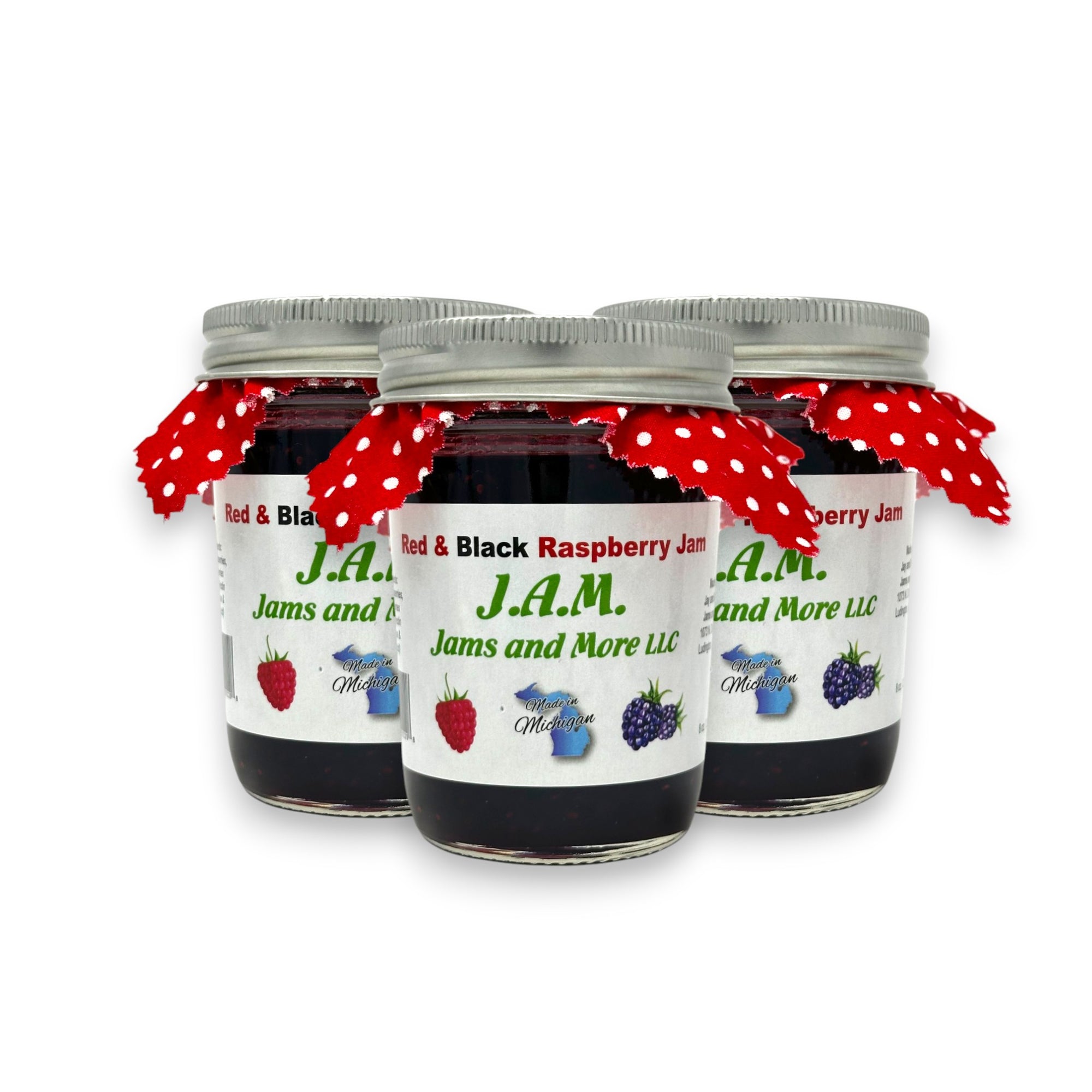 Black and Red Raspberry Jam.