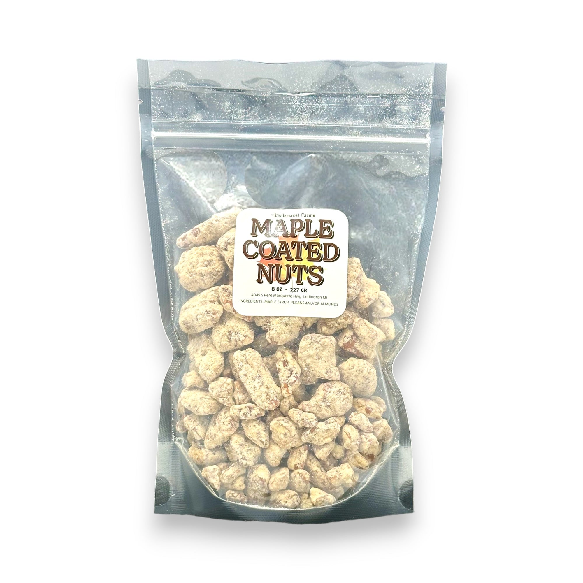 Maple Sugar Coated Nuts.