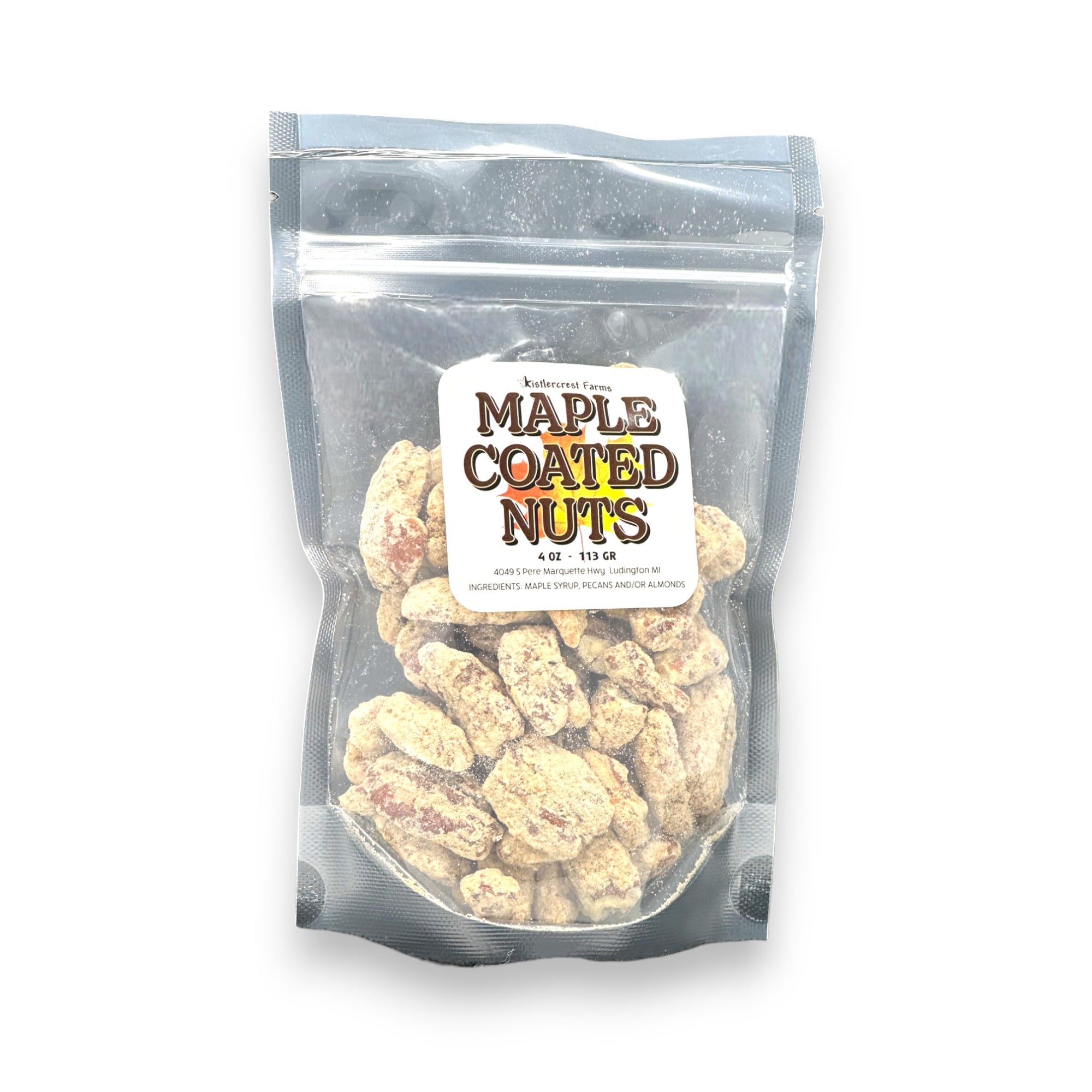 Maple Sugar Coated Nuts.