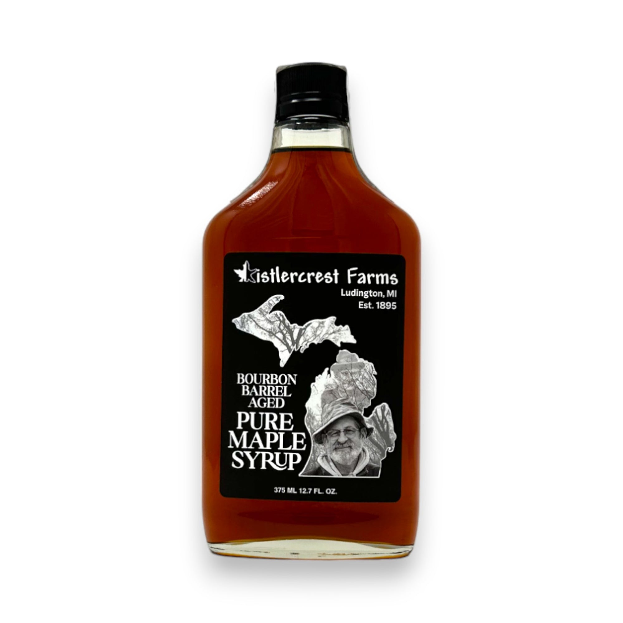 Bourbon Barrel Aged Maple Syrup.