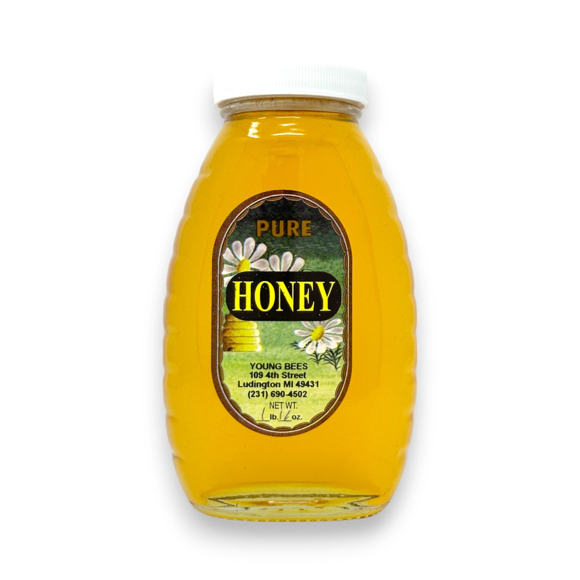Pure Raw Michigan Honey - Pint Jar.
