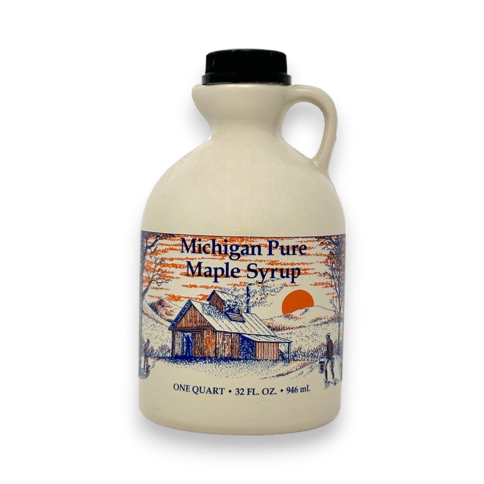 Pure Michigan Maple Syrup Jug.