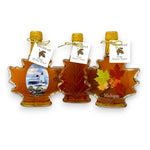 Pure Michigan Maple Syrup - Maple Leaf Glass Bottle.