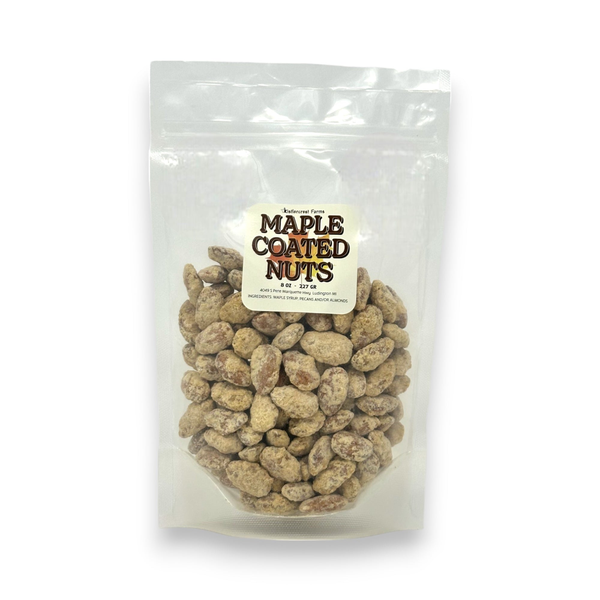 Maple Sugar Coated Nuts.