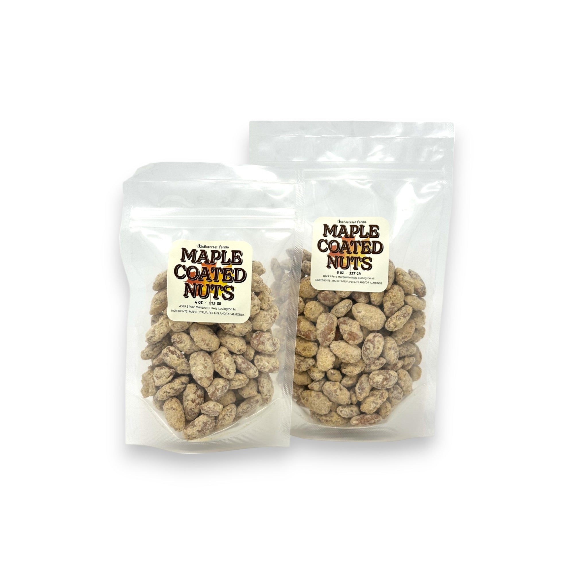 Maple Sugar Coated Nuts.